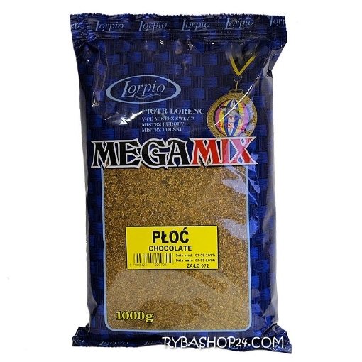 Jemná čokoládová vnadící směs Lorpio Megamix pro lov plotic s vonnými oleji, 3kg.