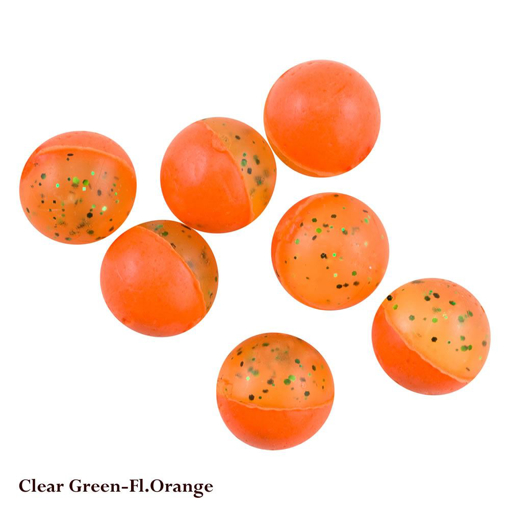 Picture of Berkley PowerBait Eggs, Clear Green-Fluo Orange