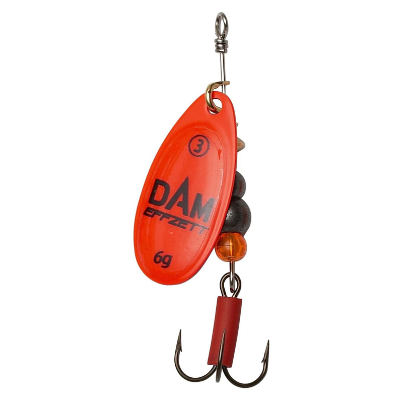 DAM EFFZETT Fluo Spinner Red, #5 12g
