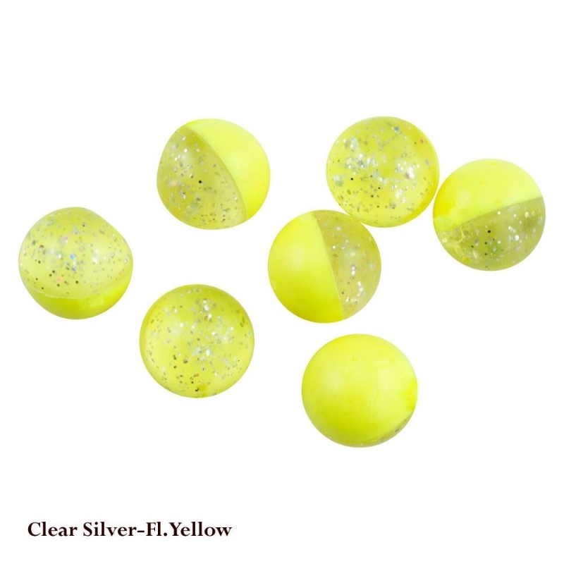 Berkley PowerBait Eggs, Clear Silver-Fl.Yellow
