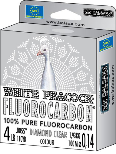 Bild von Balsax White Peacock Fluorocarbon 50m 0.22mm
