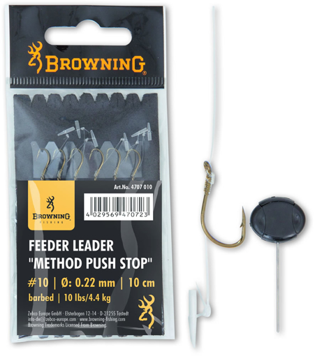 Obrazek Browning Feeder Leader Method Push Stop, #10 .22mm