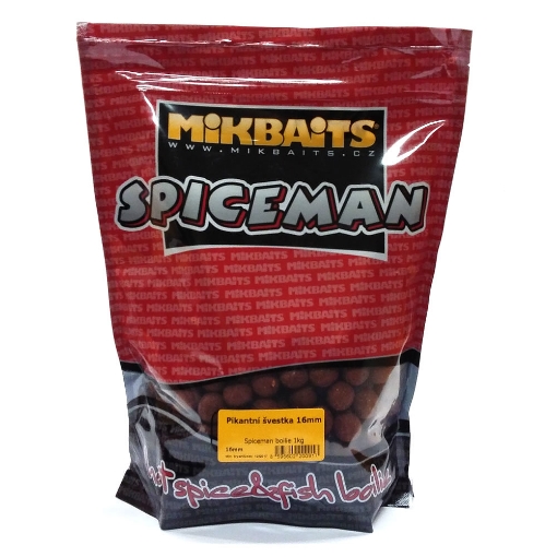 Obrázek Mikbaits Spiceman Boilie 1kg Pikantní Švestka 16mm