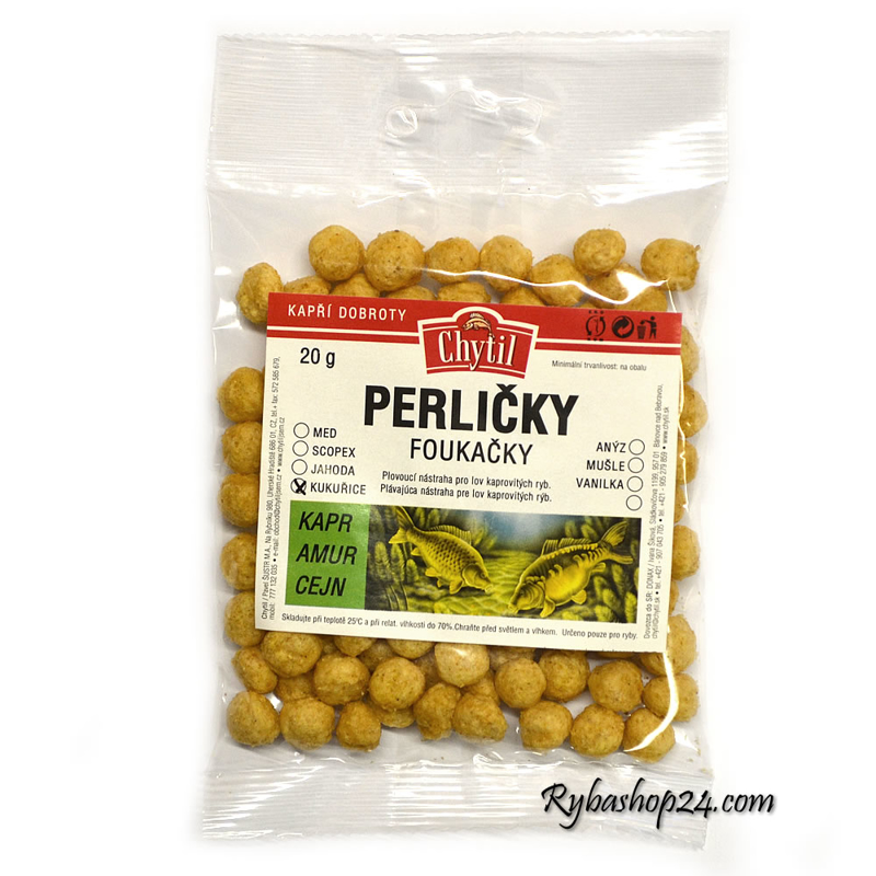 Perličky foukačky 8mm 20g, Kukuřice