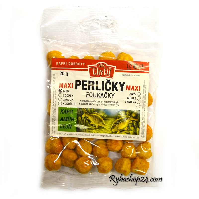 Perličky foukačky 14mm 20g, Med
