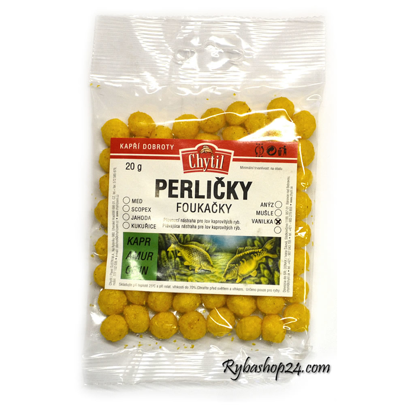 Perličky foukačky 14mm 20g, Vanilka