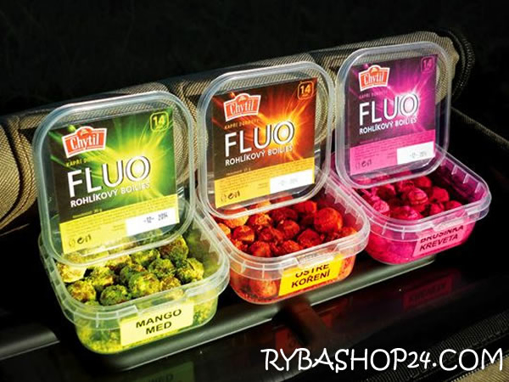 Bild von Rohlíkový boilies 14mm Fluo, Mango/Med