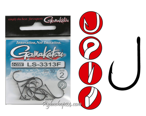 Obrazek Gamakatsu LS-3313F Ring Eye, vel.2/0