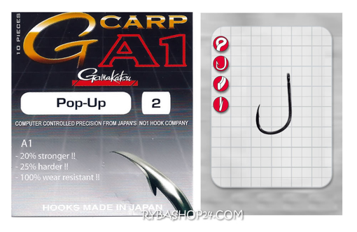 Image sur Gamakatsu A1 G-Carp Pop-Up Hook, vel.2
