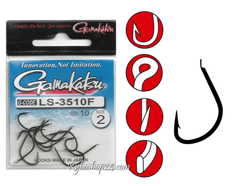 Gamakatsu LS-3510F Hook, vel.2/0 (8ks)