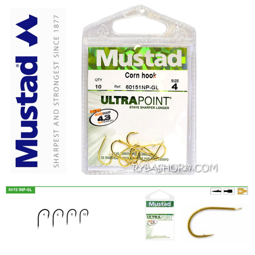 Obrázek Mustad UltraPoint 60151NP-GL Corn, vel.4