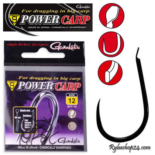 Obrázek Gamakatsu Power Carp Flatted Eye BL, vel.12