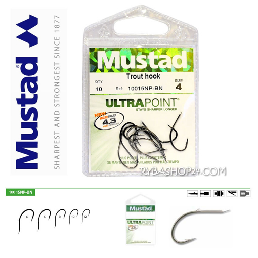 Obrázek Mustad UltraPoint 10015NP-BN Trout, vel.6