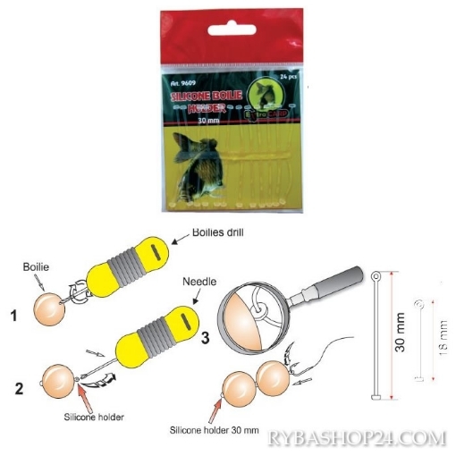 Obrázek Silikonový držák na boilie Extra Carp, 30mm