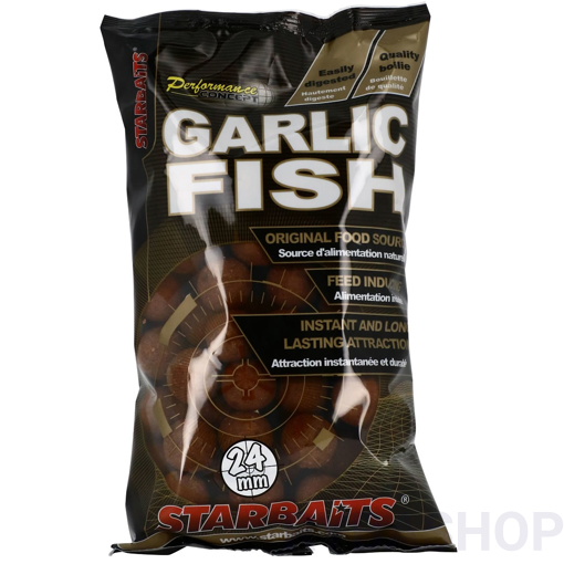 Obrázek StarBaits Concept Boilies Garlic Fish 1kg 24mm