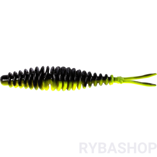 Image sur T-Worm V-Tail Sýr 6.5cm, neonová žlutá/černá