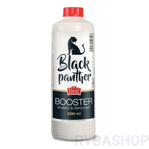 Obrázek z Booster Black Panther - Broskev & Černý pepř 500ml