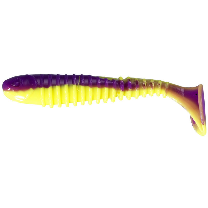 Berkley Flex Rib Shad 6.5cm, Purple Chartreuse