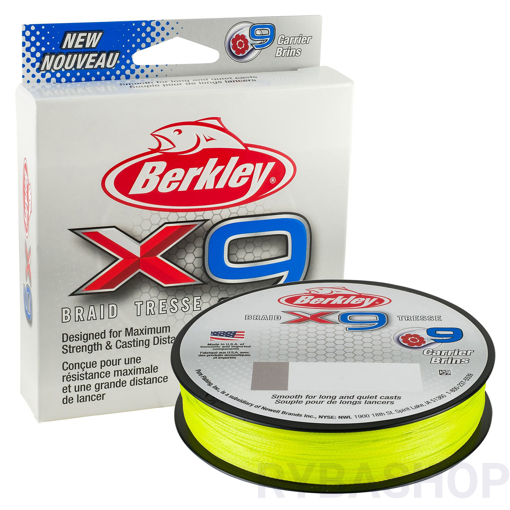 Berkley X9 Braid Fluo Green 150m