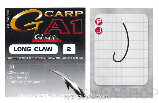 Gamakatsu A1 G-Carp Long Claw Hook