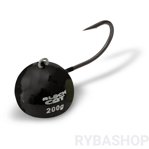 Obrazek Jigová hlavička Black Cat Fire-Ball 160g #6/0 černá