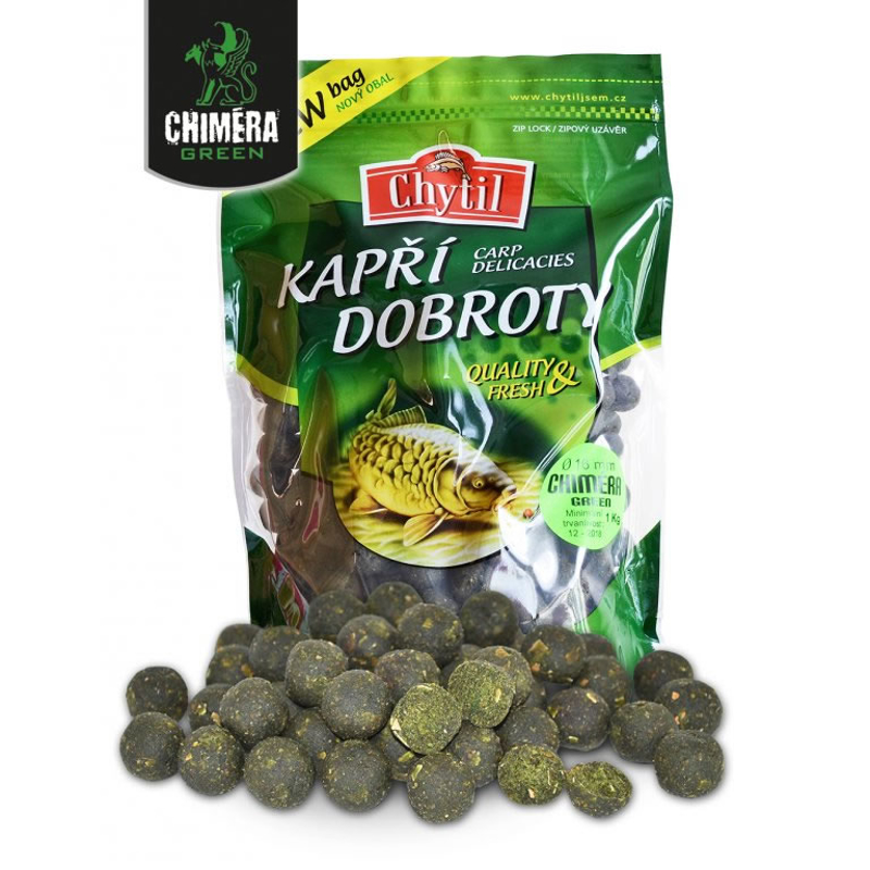 Chiméra Green Boilie 1kg 16mm