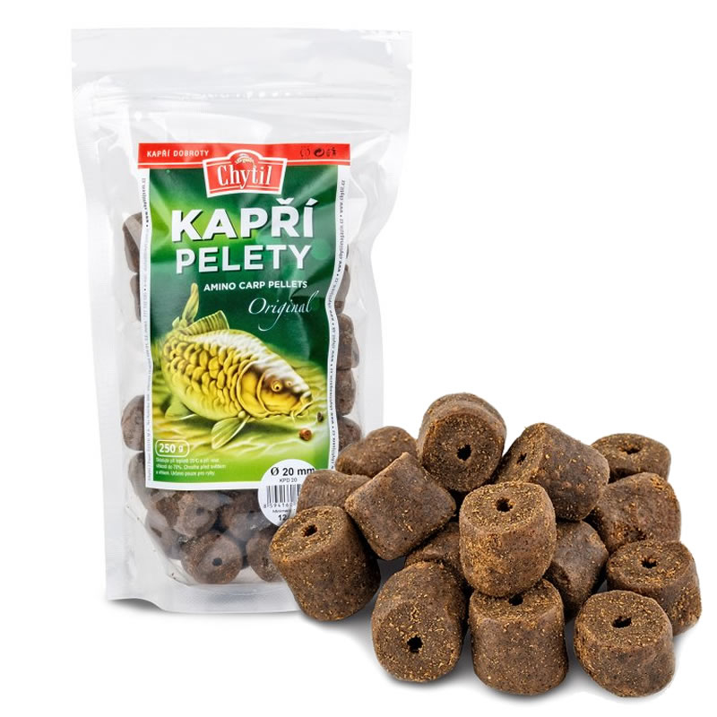Kapří Amino Pelety s dírou Chytil 250g 20mm