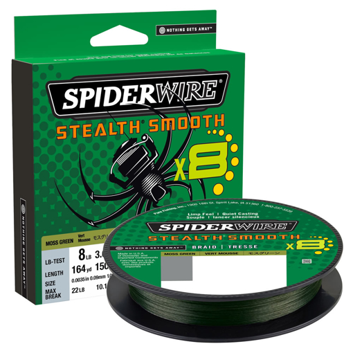 Obrázek z SpiderWire Stealth Smooth 8 Moss Green 150m 0.07mm