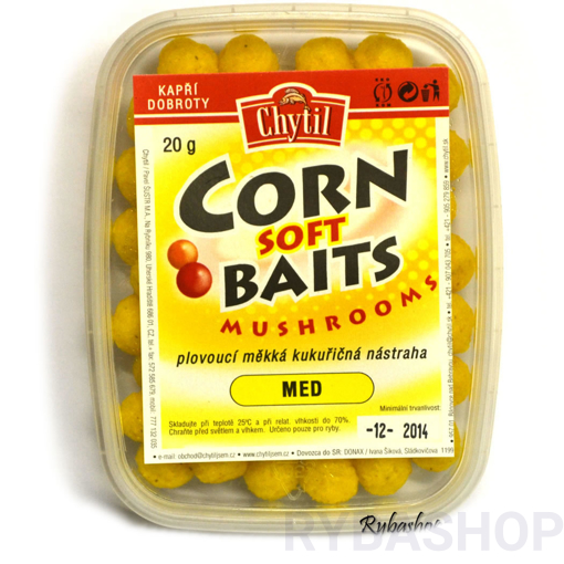 Picture of Corn Soft Baits mushrooms 20g, Med 