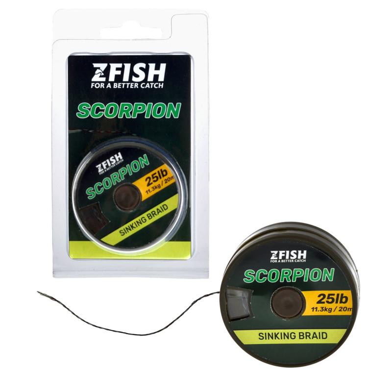 Šňůrka Zfish Scorpion Sinking Braid 20m 25lb