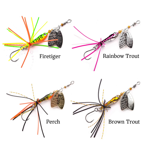 SPRO Larva Mayfly Micro Spinner Single Hook 5cm