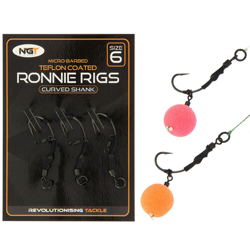 Image sur Montáž NGT Micro Barbed Ronnie Rigs #6 (3ks)