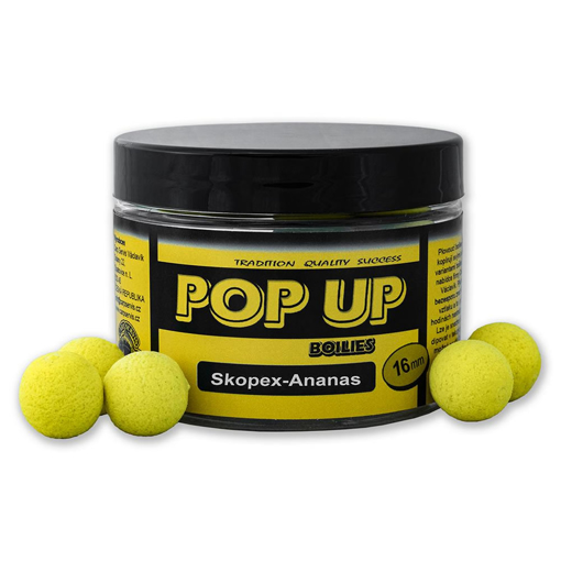 Obrázek CSV Pop Up Boilies 50g 16mm Scopex-Ananas