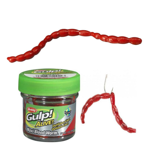 Berkley Gulp! Alive  Bloodworms Maxi Red