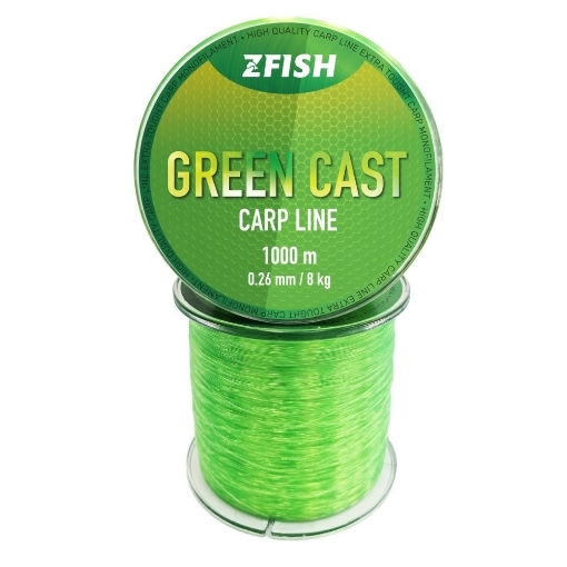 Obrázek Zfish Green Cast Carp Line 1000m 0.28mm 9.5kg