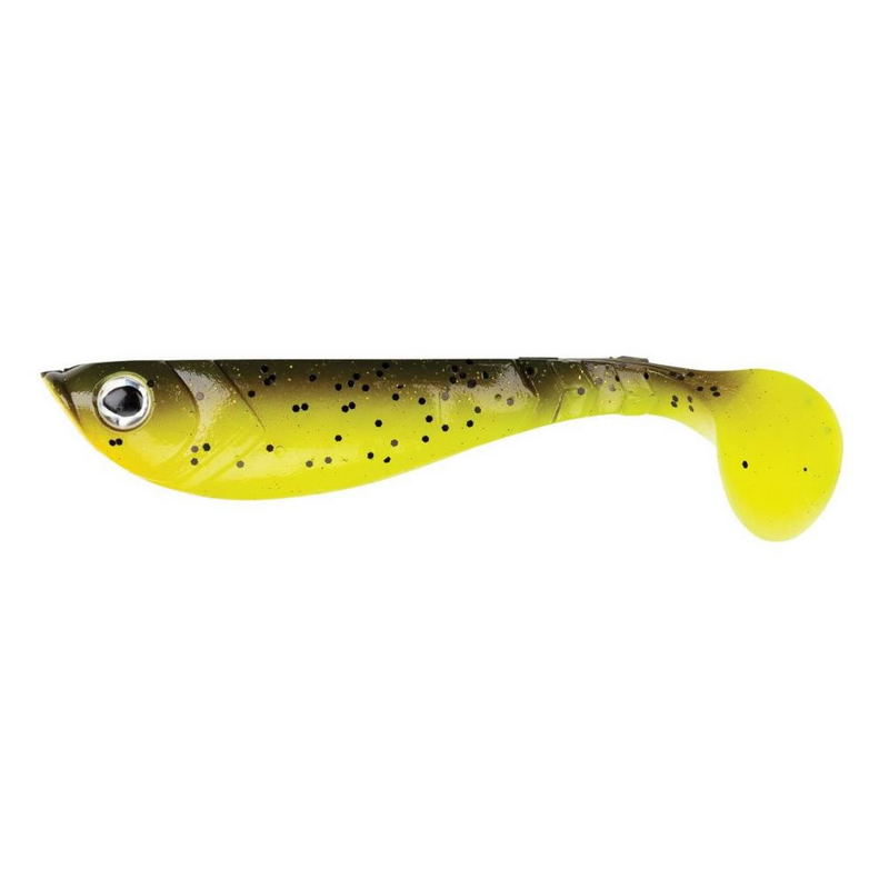 Berkley Pulse Shad 11cm 3ks Brown Chartreuse