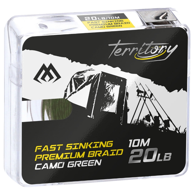 Mikado Territory Fast Sinking Braid 10m 20lb zelen
