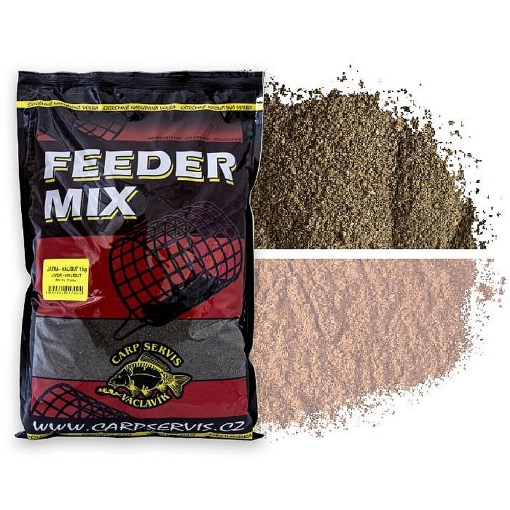 CSV Feeder Mix 1kg Játra Halibut černá