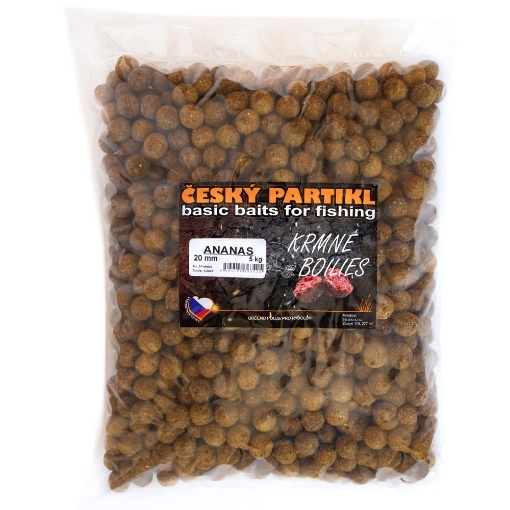 Obrázek Krmné Boilies 5kg 20mm - Ananas - Český Partikl