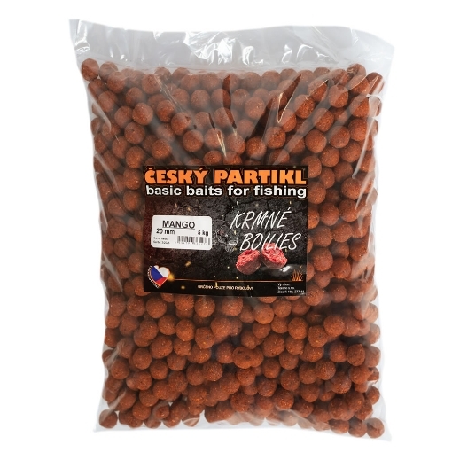 Obrázek Krmné Boilies 5kg 20mm - Mango - Český Partikl