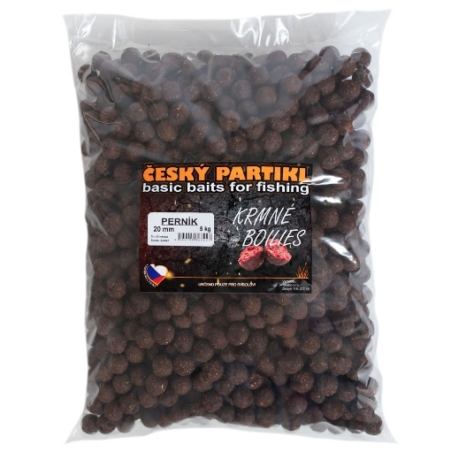 Obrázek Krmné Boilies 5kg 20mm - Perník - Český Partikl