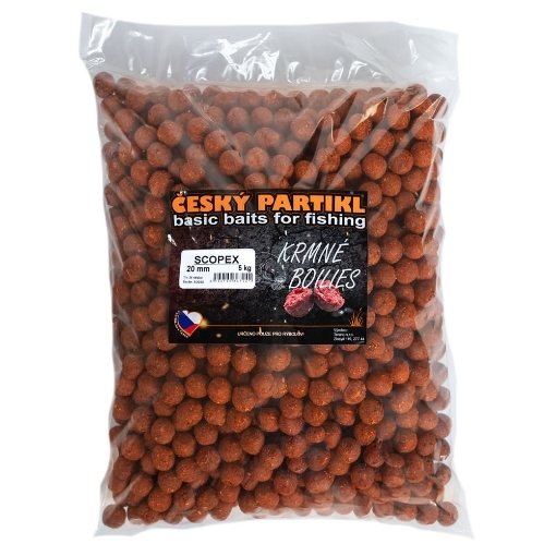 Obrázek Krmné Boilies 5kg 20mm - Scopex - Český Partikl