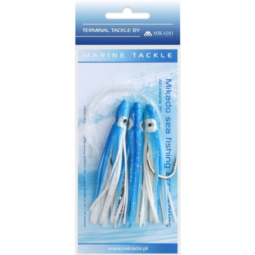 Obrázek Mikado Sea Set - Octopus Rig 8cm 3x6/0 Modrá Bílá