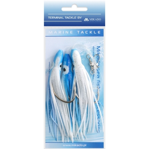 Obrázek Mikado Sea Set - Octopus Rig 10cm 3x7/0 Modrá Bílá