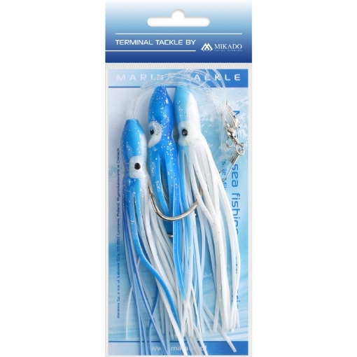 Obrázek Mikado Sea Set - Octopus Rig 12cm 3x7/0 Modrá Bílá