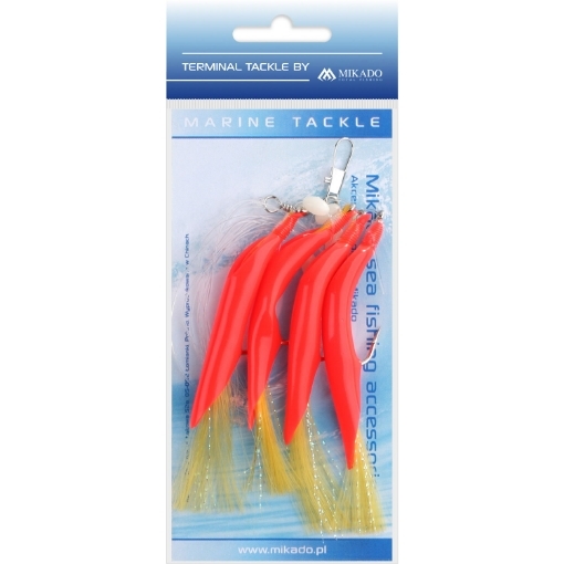 Obrázek Mikado Sea Set - Hair Tube Rig 3/0 Červená Žlutá