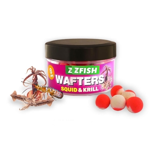 Vyvážené boilies o průměru 8mm s příchutí oliheň a krill