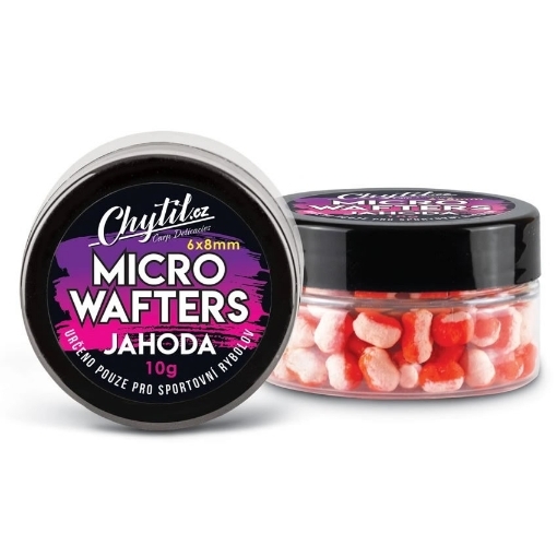 Vyvážené Miro Wafters o velikosti 6x8 mm s příchutí jahody