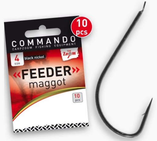 Obrázek Carp Zoom Háčky Feeder Maggot - 10 ks / Vel. 4
