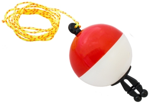 Obrázek CSV Odpadávací čihadlo Koule - 5,4x3,8 cm / Bílo-Červená